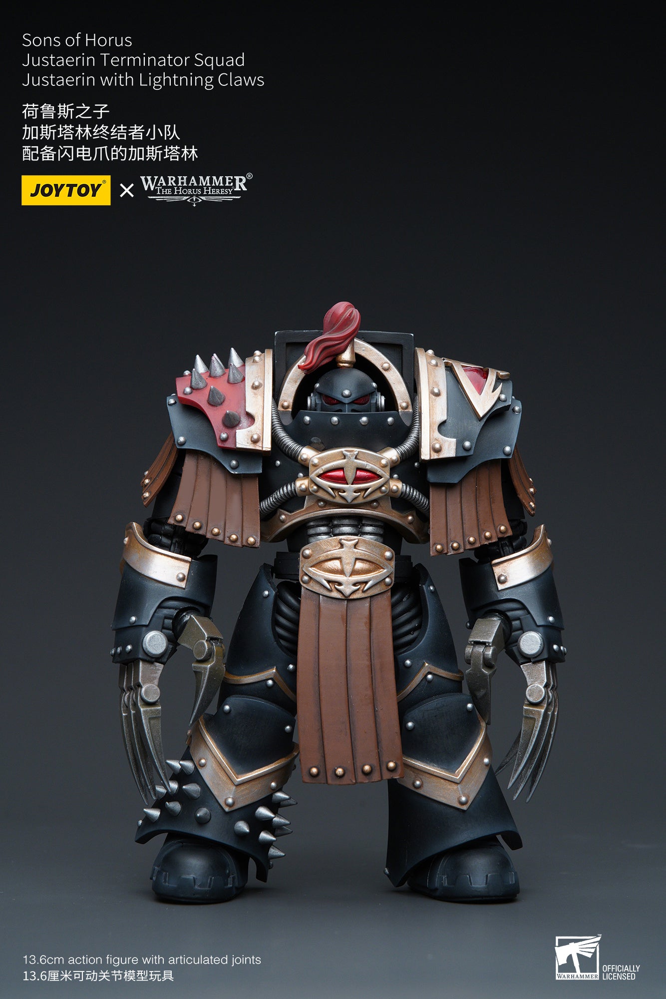 Sons of Horus Justaerin Terminator Squad Justaerin with Lightning Claws - Warhammer "The Horus Heresy" Action Figure By JOYTOY