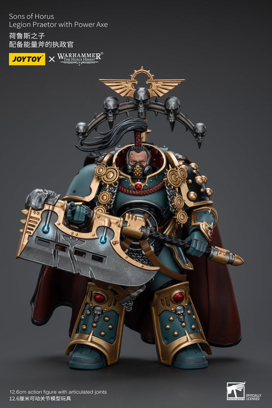Sons of Horus Legion Praetor with Power Axe - Warhammer "The Horus Heresy"Action Figure By JOYTOY