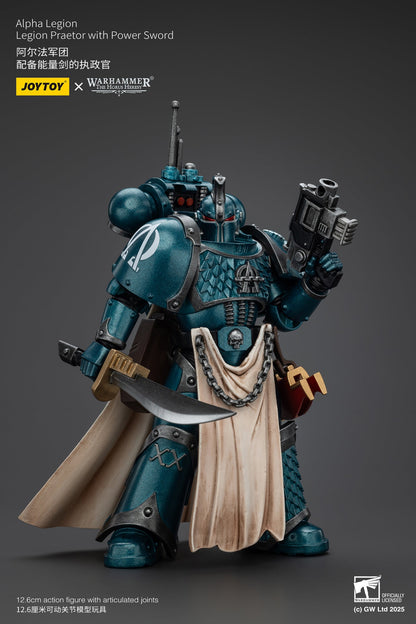 Alpha Legion Legion Praetor with Power Sword - Warhammer "The Horus Heresy" 1/18 Action Figure By JOYTOY
