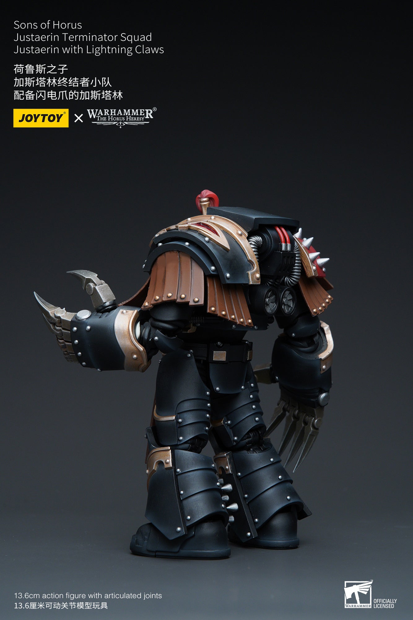 Sons of Horus Justaerin Terminator Squad Justaerin with Lightning Claws - Warhammer "The Horus Heresy" Action Figure By JOYTOY