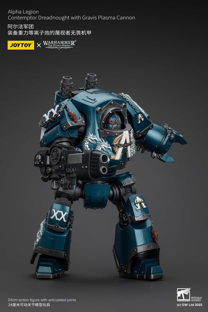 Alpha Legion Contemptor Dreadnought with Gravis Plasma Cannon - Warhammer "The Horus Heresy" 1/18 Action Figure By JOYTOY