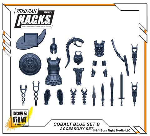 BỘ PHỤ KIỆN MÀU XANH COBALT - B 