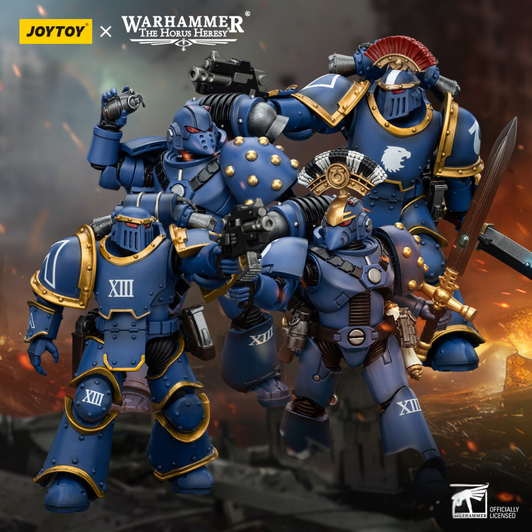 Ultramarines Legion MKIII &amp; MKVI Tactical Squad - Mô hình hành động Warhammer "The Horus Heresy" của JOYTOY 