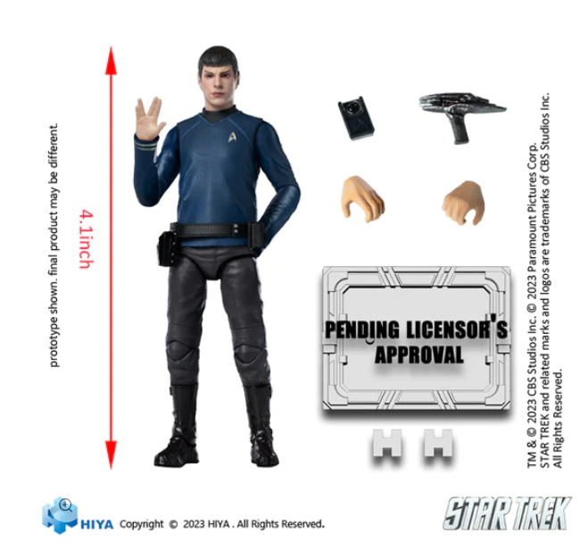 (Rare) STAR TREK 2009 Spock Exquisite Mini Series 1/18 Scale - Action Figure By HIYA Toys