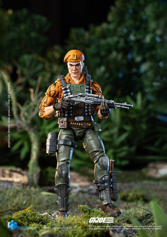 (Rare) G.I.Joe Flint Tiger Force Ver. Exquisite Mini Series 1/18 Scale - Action Figure By HIYA Toys