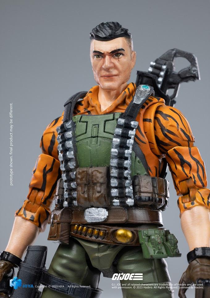 (Rare) G.I.Joe Flint Tiger Force Ver. Exquisite Mini Series 1/18 Scale - Action Figure By HIYA Toys