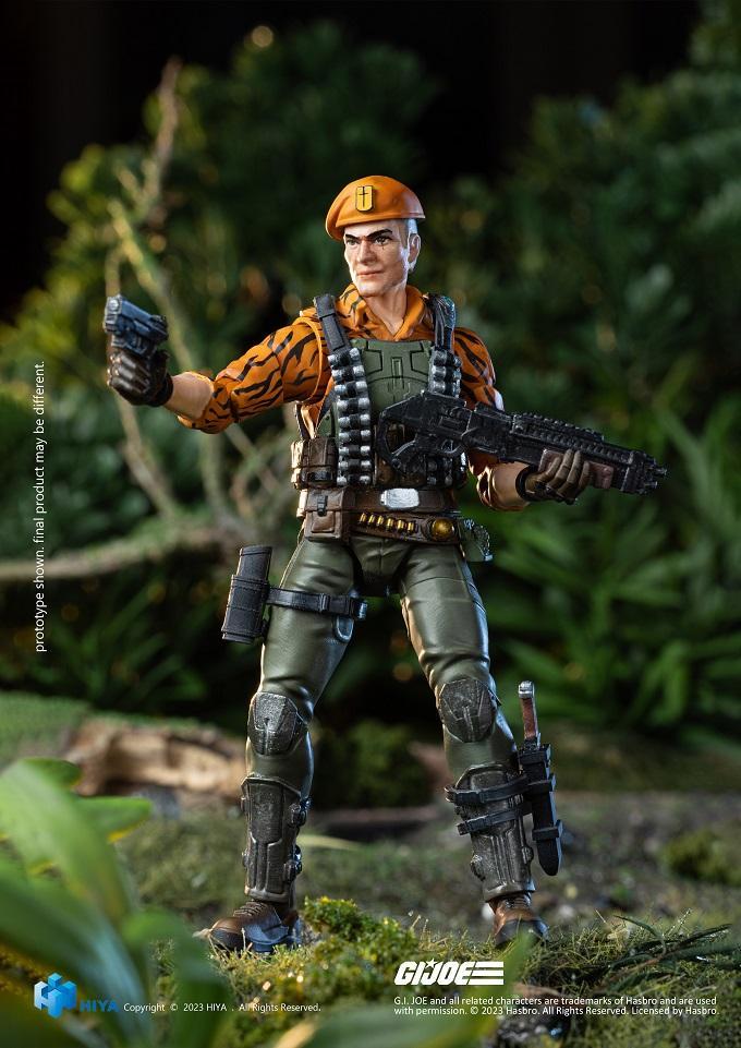 (Rare) G.I.Joe Flint Tiger Force Ver. Exquisite Mini Series 1/18 Scale - Action Figure By HIYA Toys