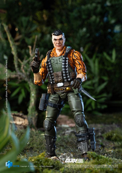 (Rare) G.I.Joe Flint Tiger Force Ver. Exquisite Mini Series 1/18 Scale - Action Figure By HIYA Toys