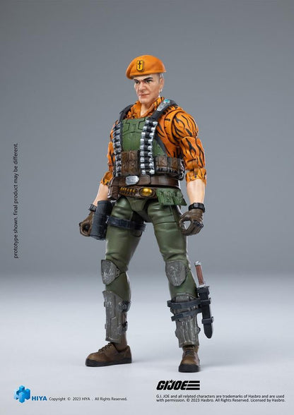 (Rare) G.I.Joe Flint Tiger Force Ver. Exquisite Mini Series 1/18 Scale - Action Figure By HIYA Toys