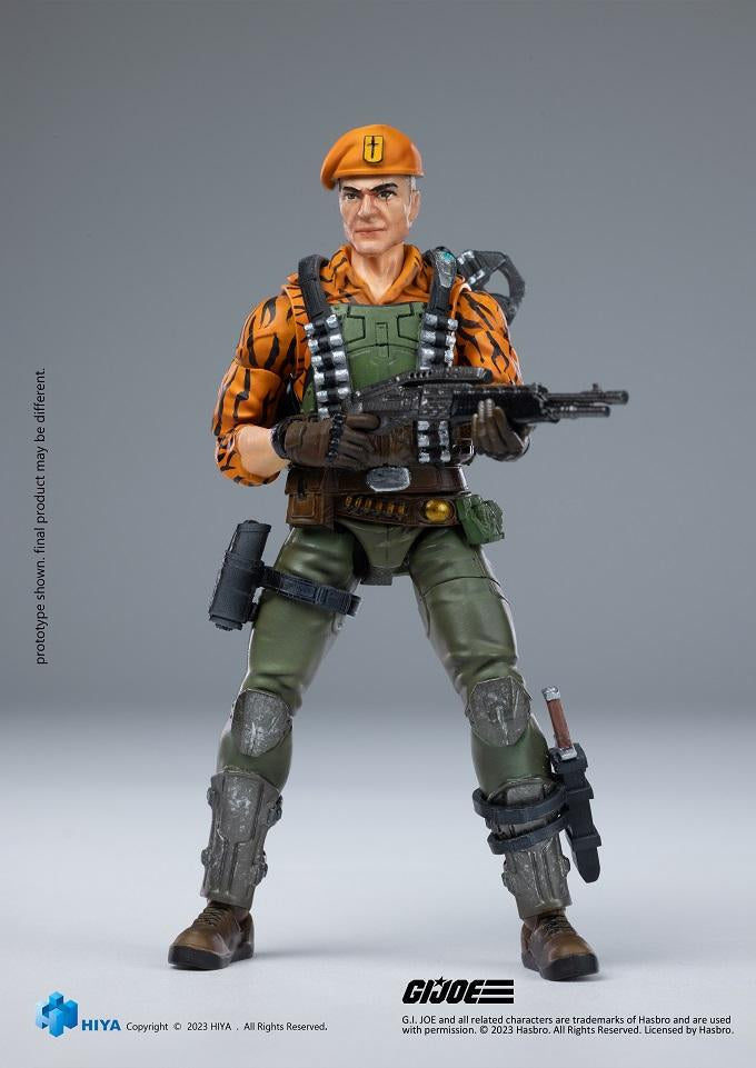 (Rare) G.I.Joe Flint Tiger Force Ver. Exquisite Mini Series 1/18 Scale - Action Figure By HIYA Toys