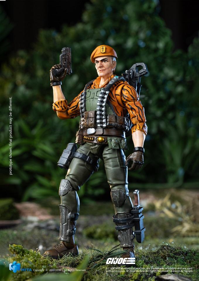 (Rare) G.I.Joe Flint Tiger Force Ver. Exquisite Mini Series 1/18 Scale - Action Figure By HIYA Toys